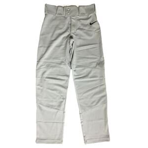 Nike Vapor Select Baseball Pants Full Length Solid Gray |Size Boys- Large
